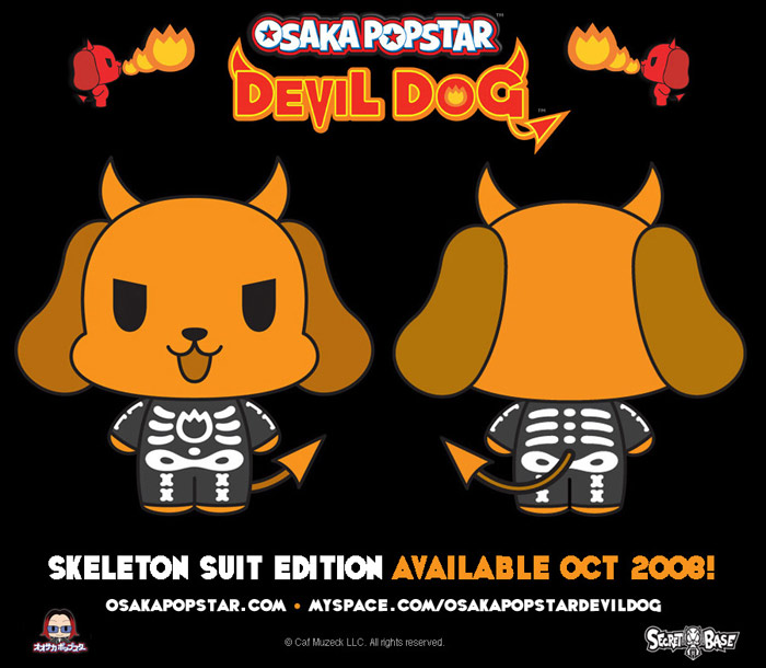 Osaka Popstar Devil Dog Skeleton Suit